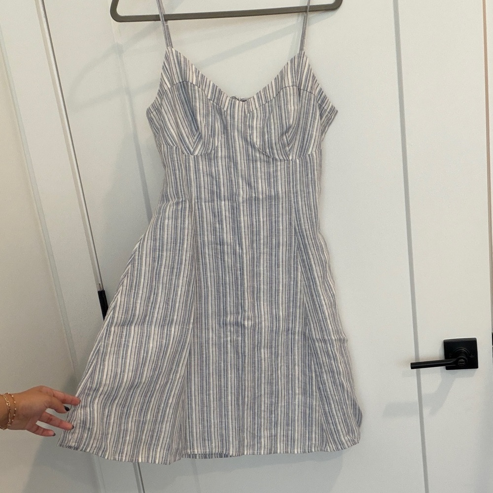 Guess Striped Mini Dress in Blue and White